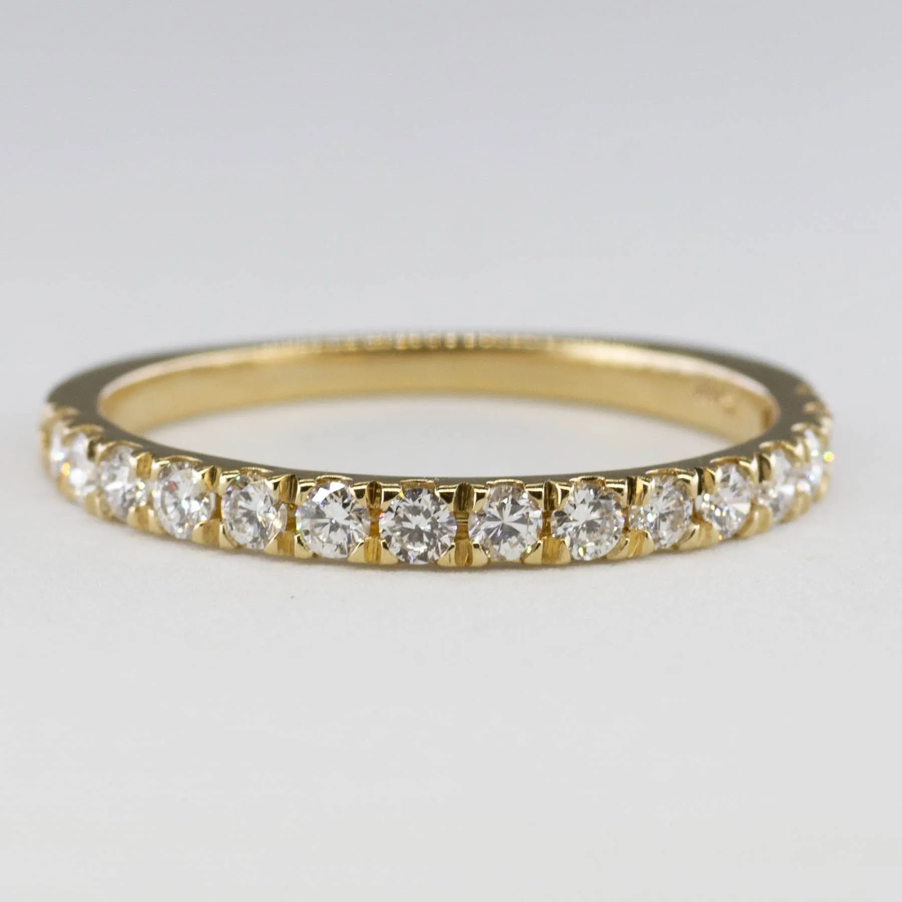 '100 Ways' French Pave Semi-Eternity Diamond Ring in Yellow Gold | 1/2 Carat | SZ 7 |