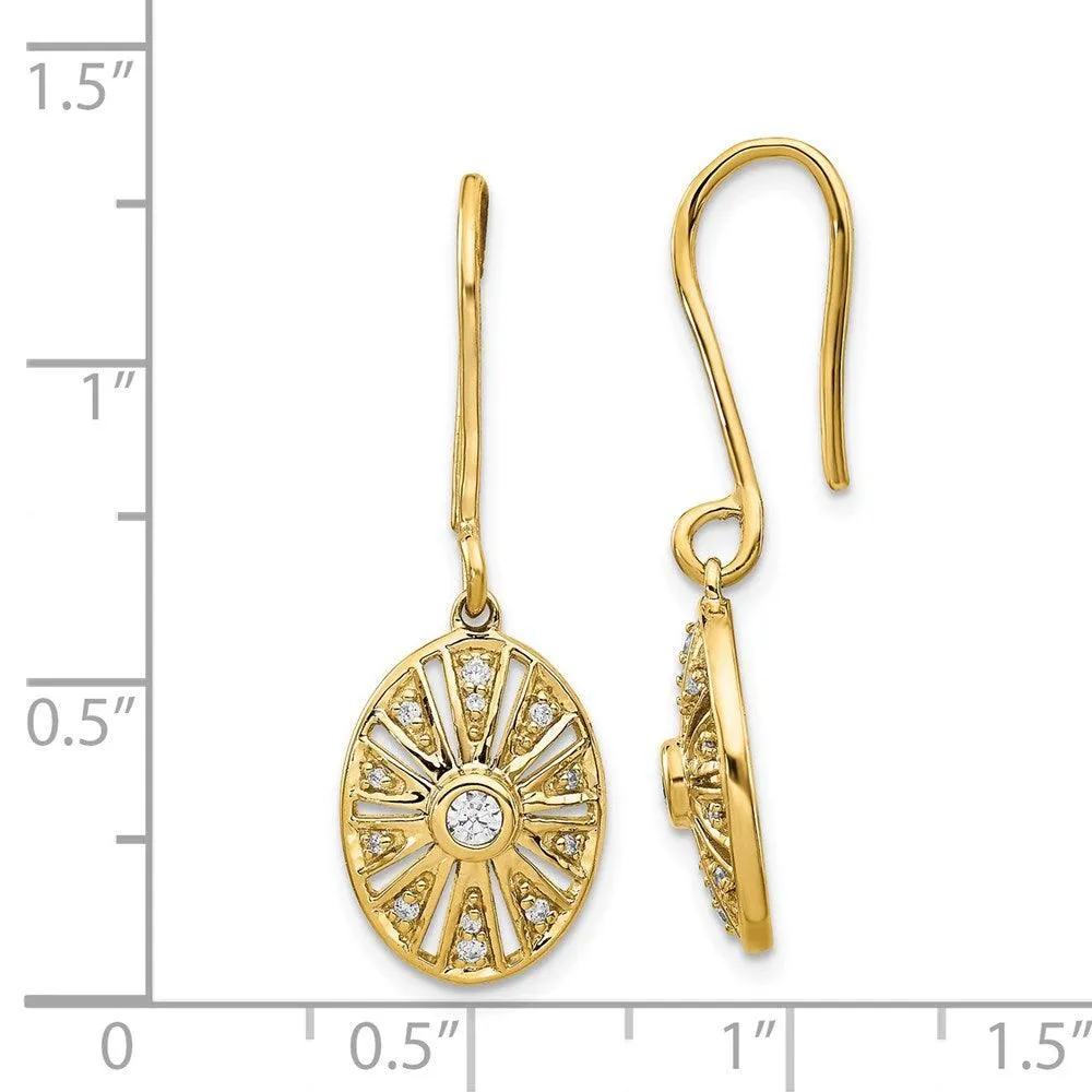 14k Diamond Vintage Earrings