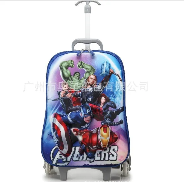 16 Inches Cartoon 3D Extrusion Eva Luggage Kids Climb Stairs Luggage Suitcase Travel Cartoon