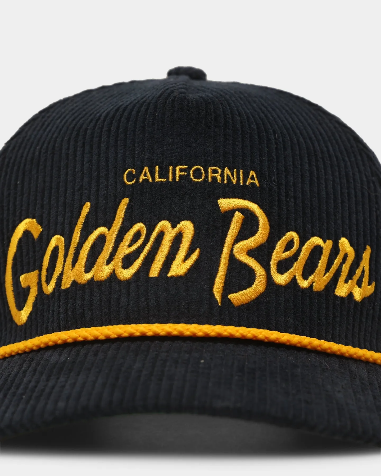 47 Brand California Golden Bears 'NCAA Corduroy Team Script' Corduroy Crossrope 47 Hitch Snapback Navy