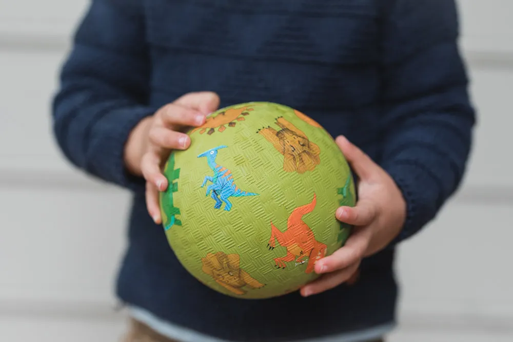 7 Inch Playground Ball - Dinosaurs Green