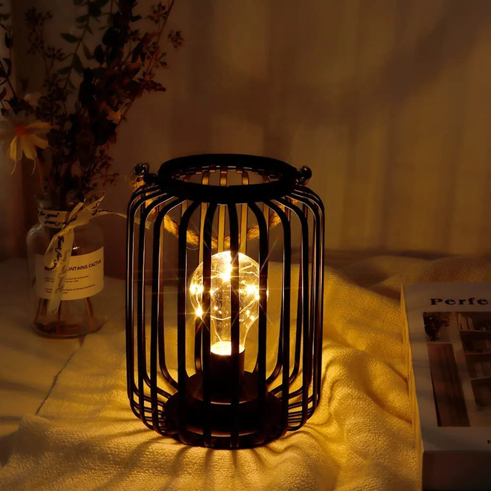 7.5 Metal Cage Decorative Lamp