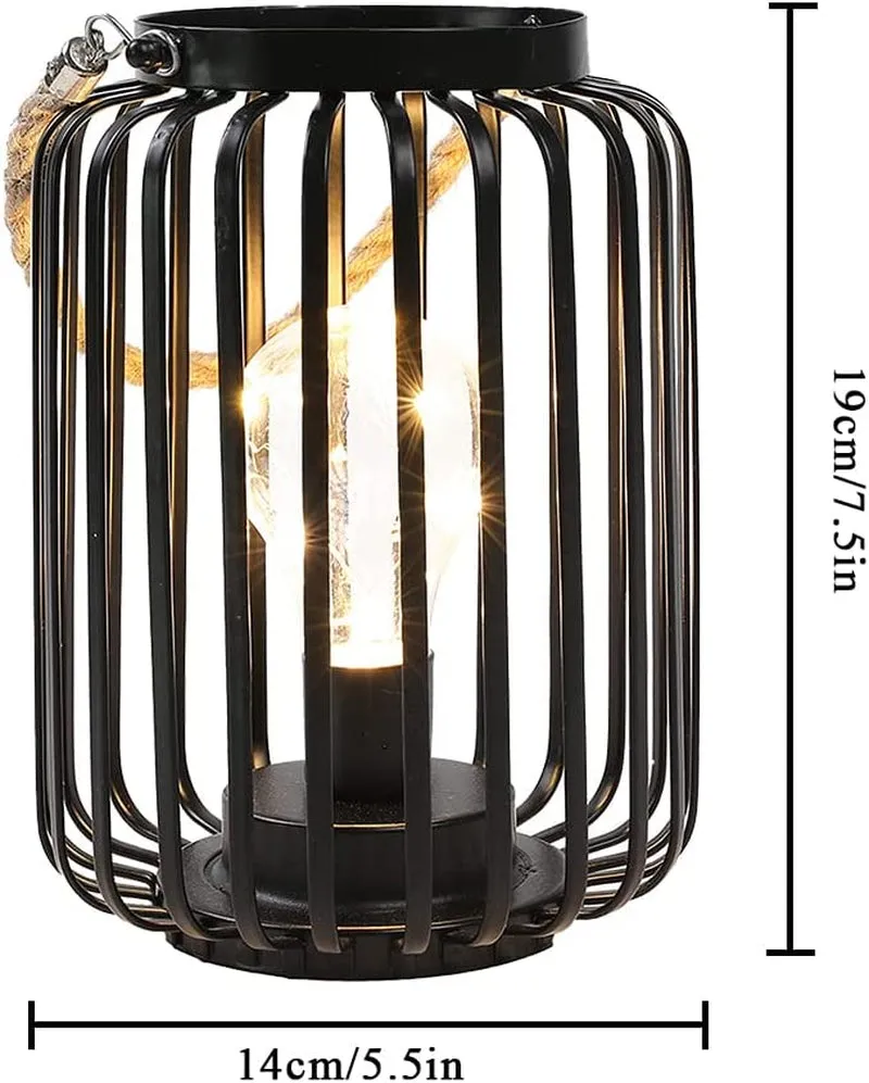 7.5 Metal Cage Decorative Lamp