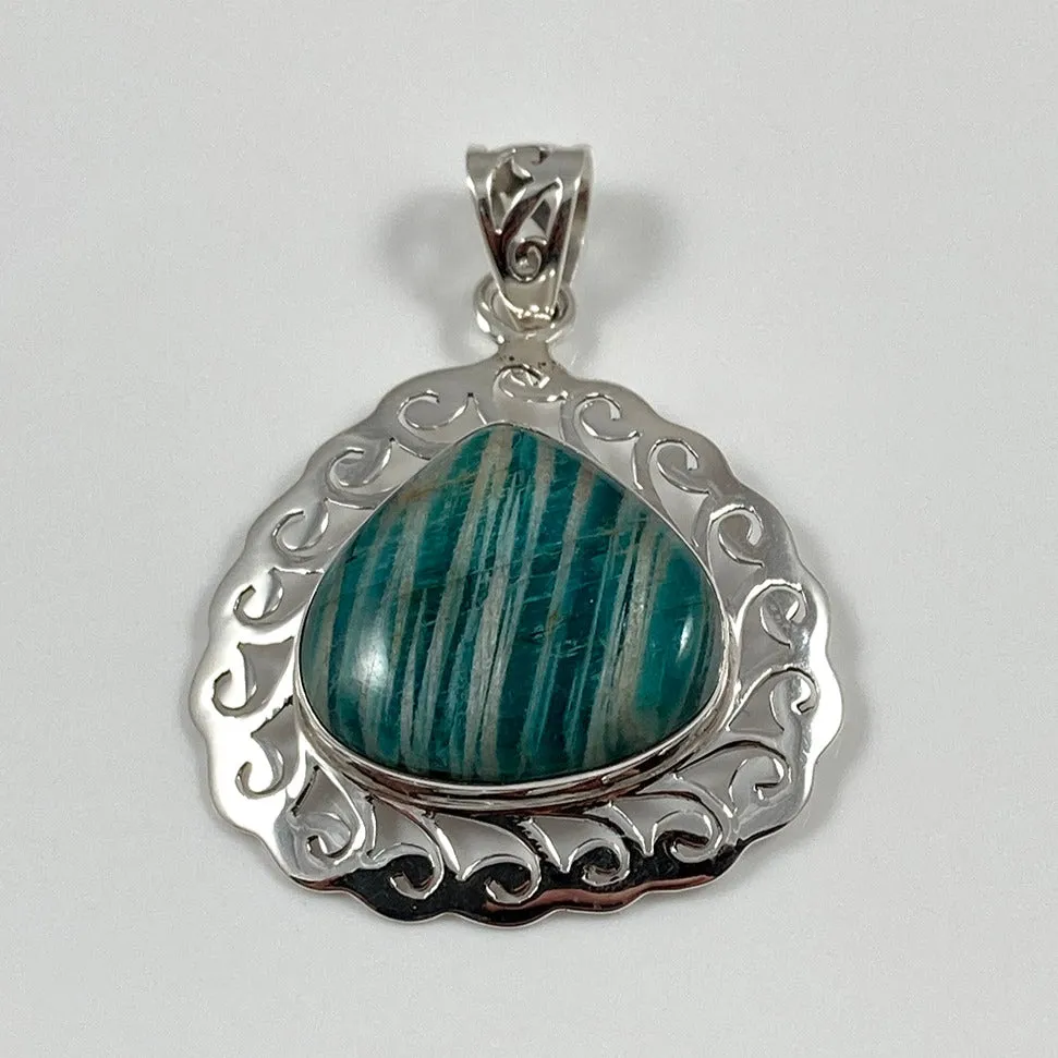 Amazonite & Sterling Silver Pendant