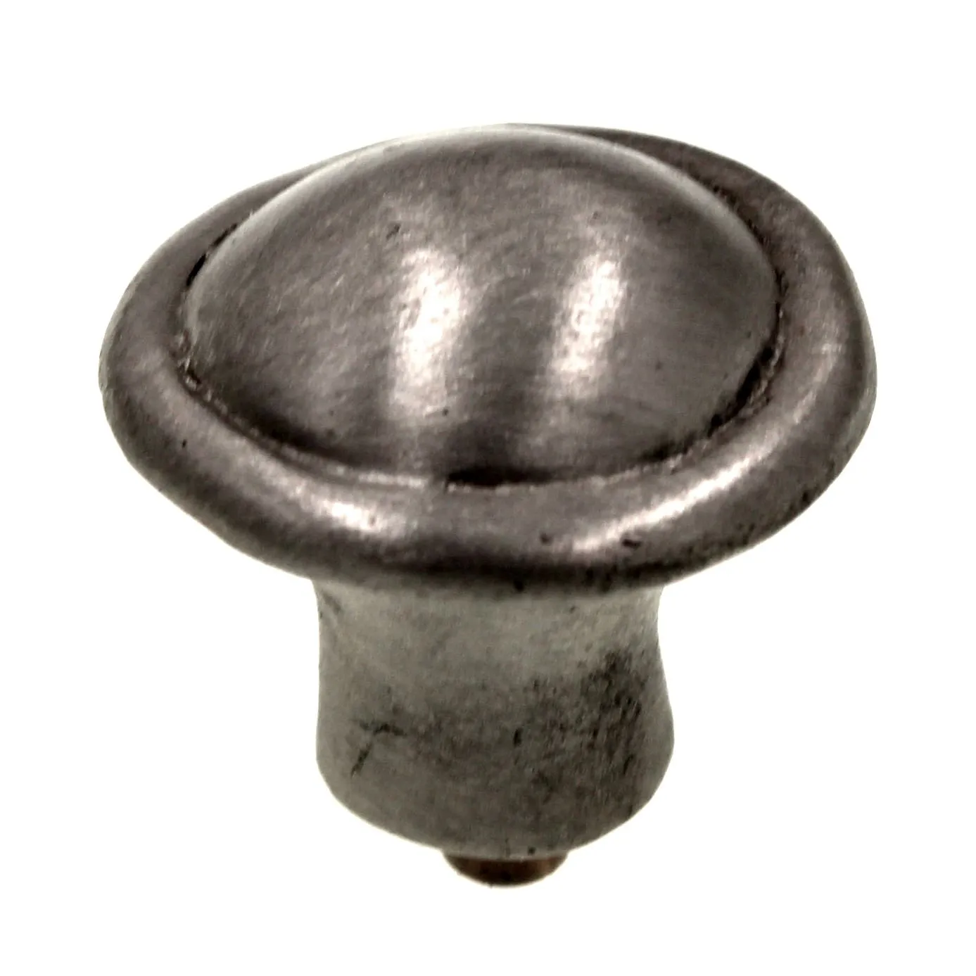 Anne at Home Une Grande Button 1 1/8 Knob Brushed Natural Pewter 1045-23