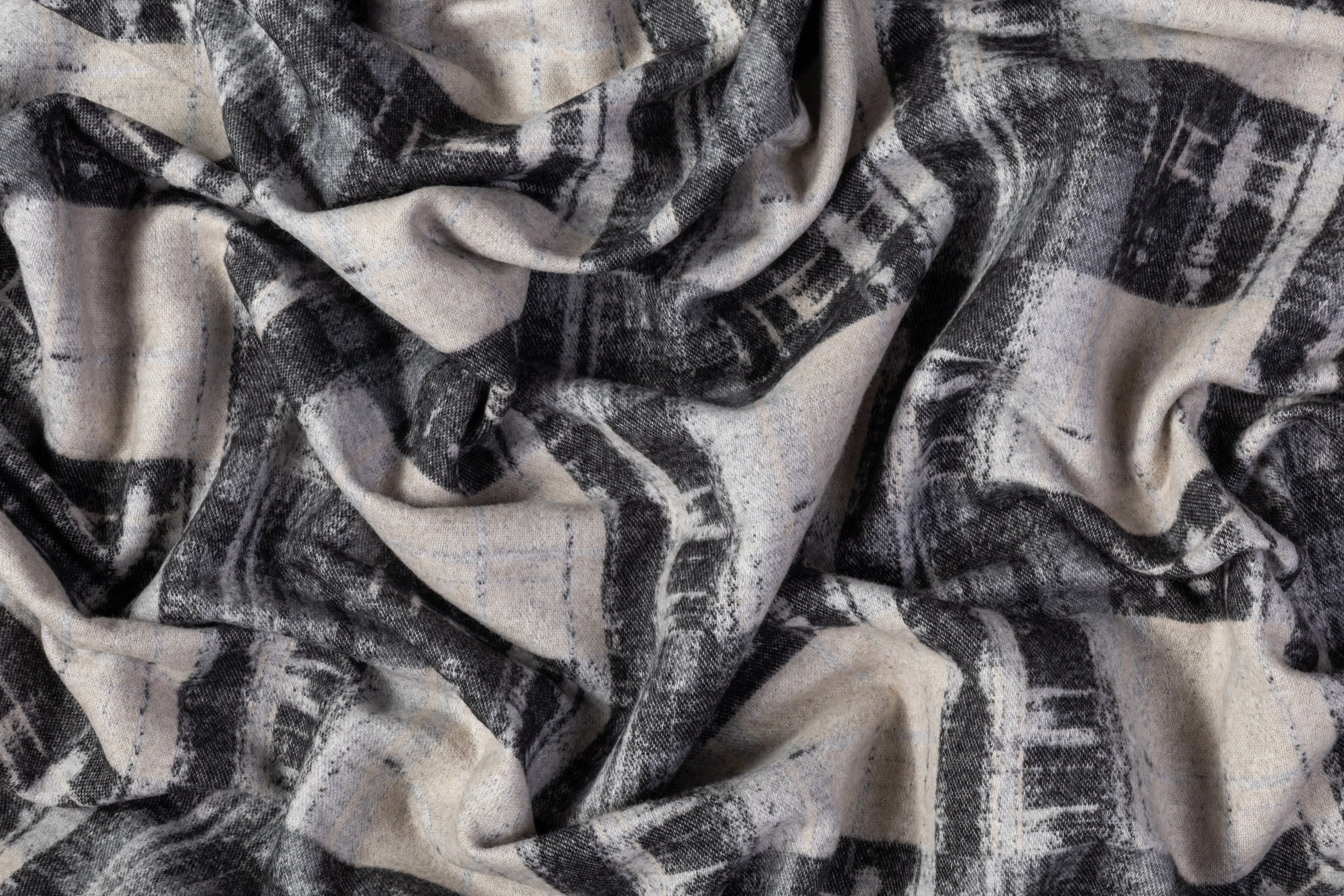 Armani - Italian Wool Jacquard Coating - Gray