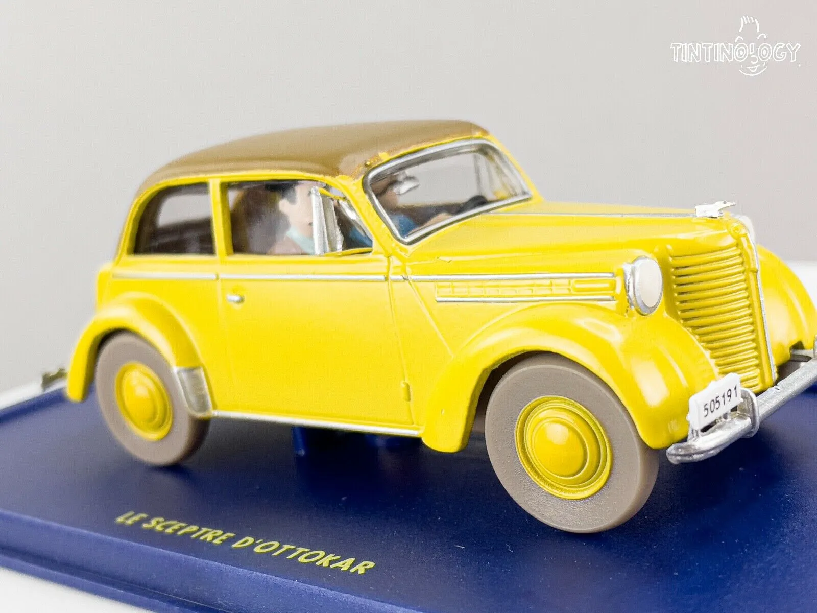 ATLAS TINTIN CAR # 19 Opel Olympia - Ottokar Herge model car 1/43 Scale Voiture