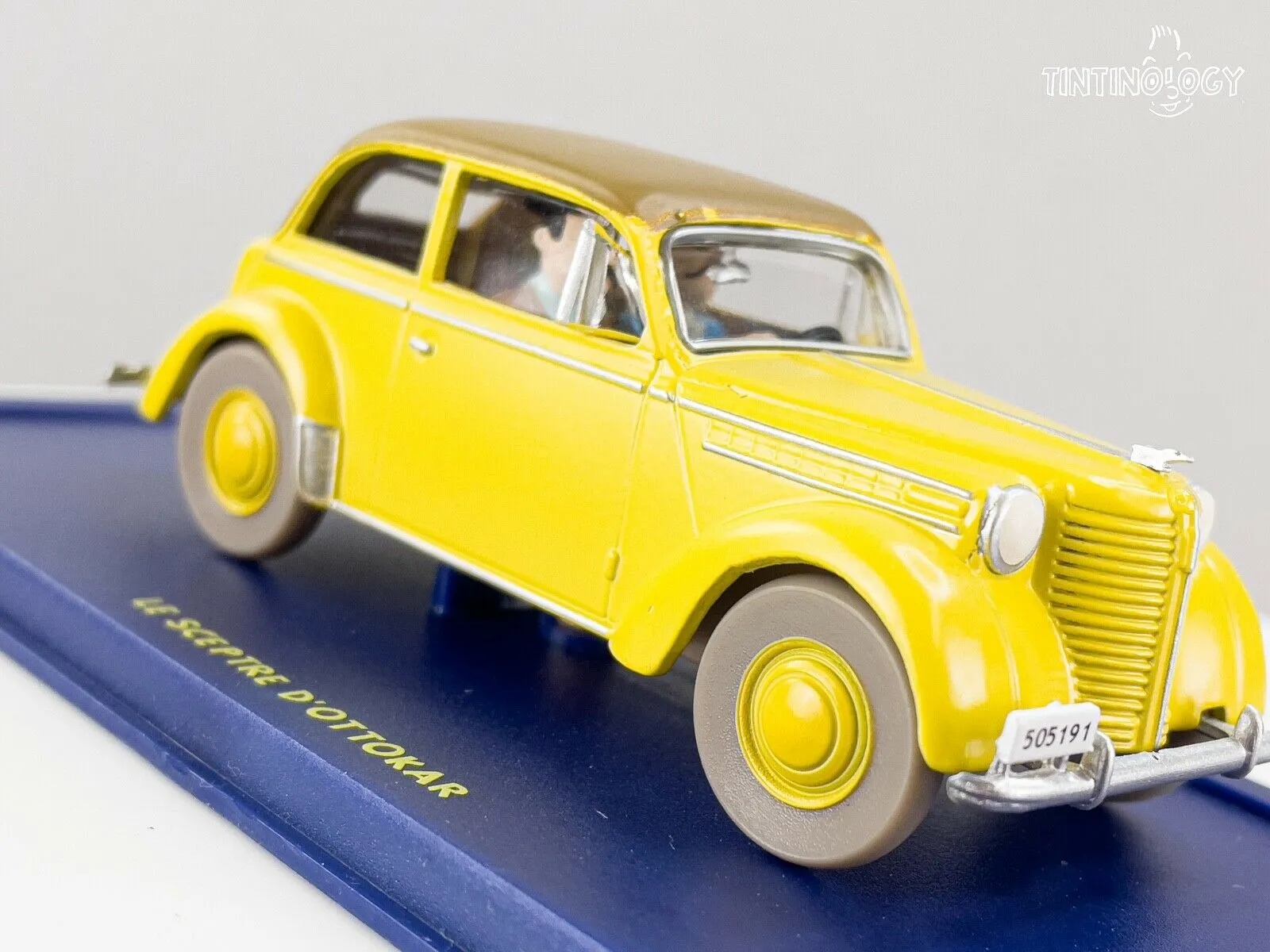 ATLAS TINTIN CAR # 19 Opel Olympia - Ottokar Herge model car 1/43 Scale Voiture