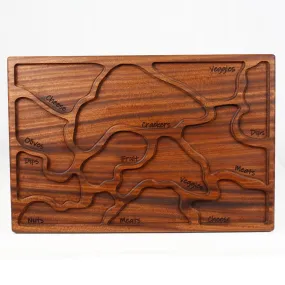 Bad Boy Boards Bite Caitlin Charcuterie Board Sapele Wood 12x18x1 BITE-CAITLIN