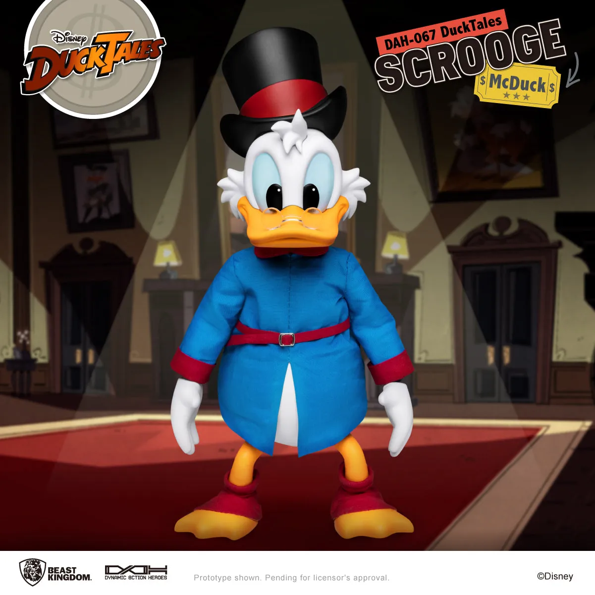 Beast Kingdom DAH-067 Disney DuckTales Scrooge McDuck Dynamic 8ction Heroes Action Figure