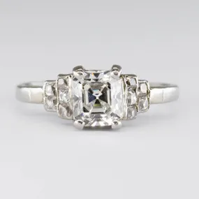 'Birks' Platinum Diamond Accented Ring | 1.45 ct | SZ 7.5