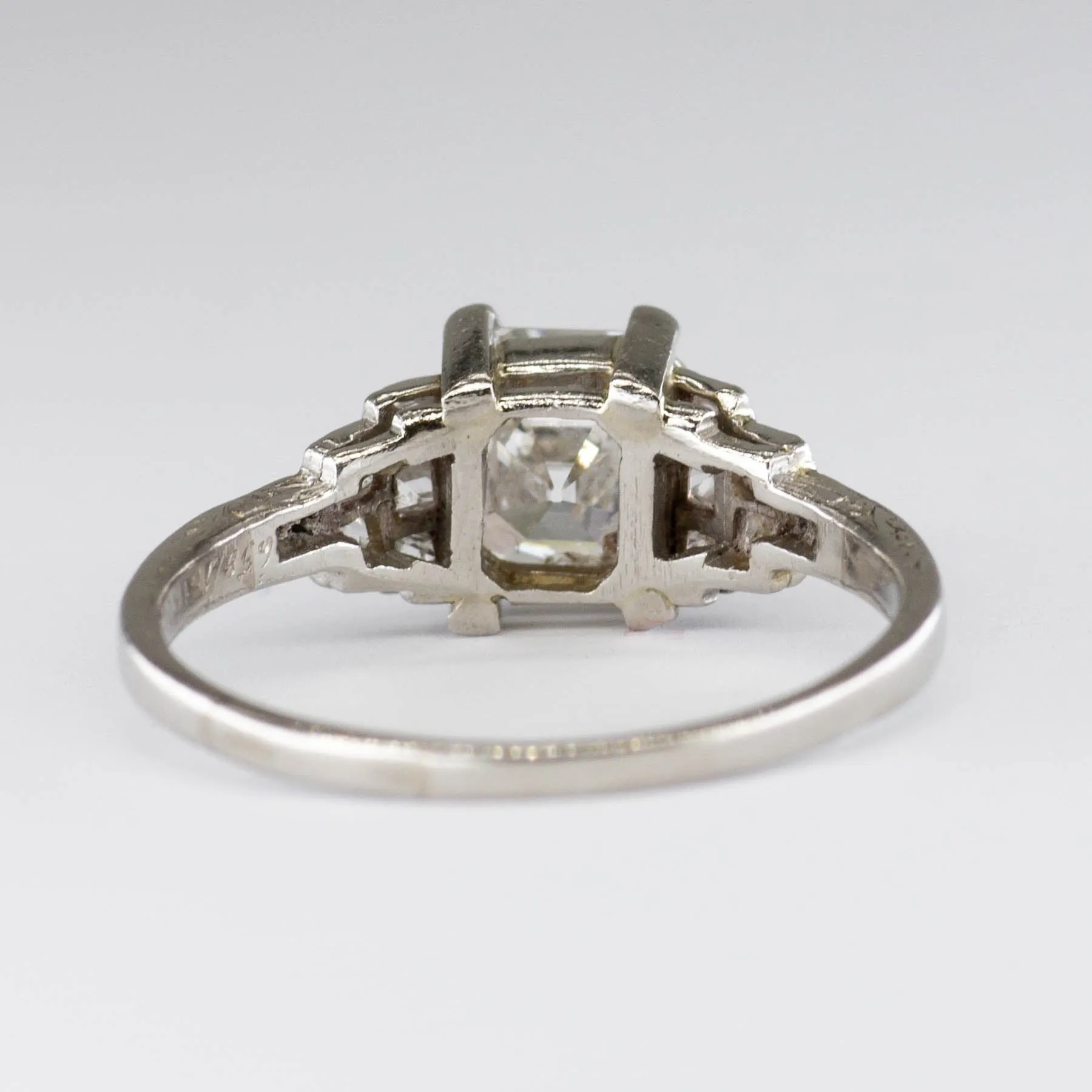 'Birks' Platinum Diamond Accented Ring | 1.45 ct | SZ 7.5