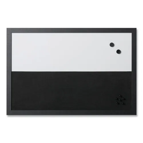 Black/white Message Board Set: (1) Bulletin, (1) Bulletin/chalk Planner, (1) Bulletin/dry Erase, Assorted Sizes, Black Frames