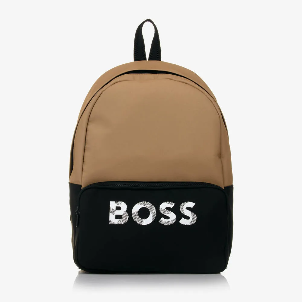 Boss Beige & Black Backpack