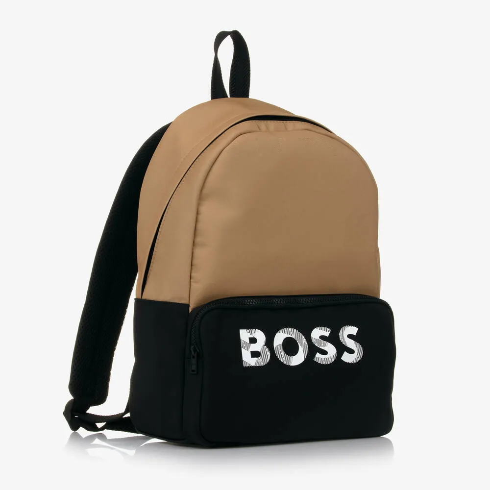 Boss Beige & Black Backpack