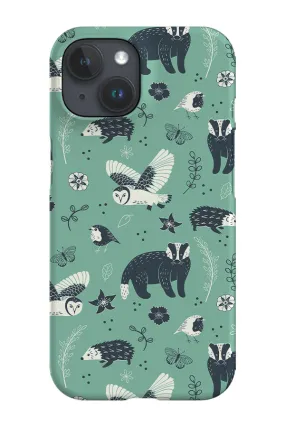 British Wildlife By Hannah Maria Phone Case (Mint)