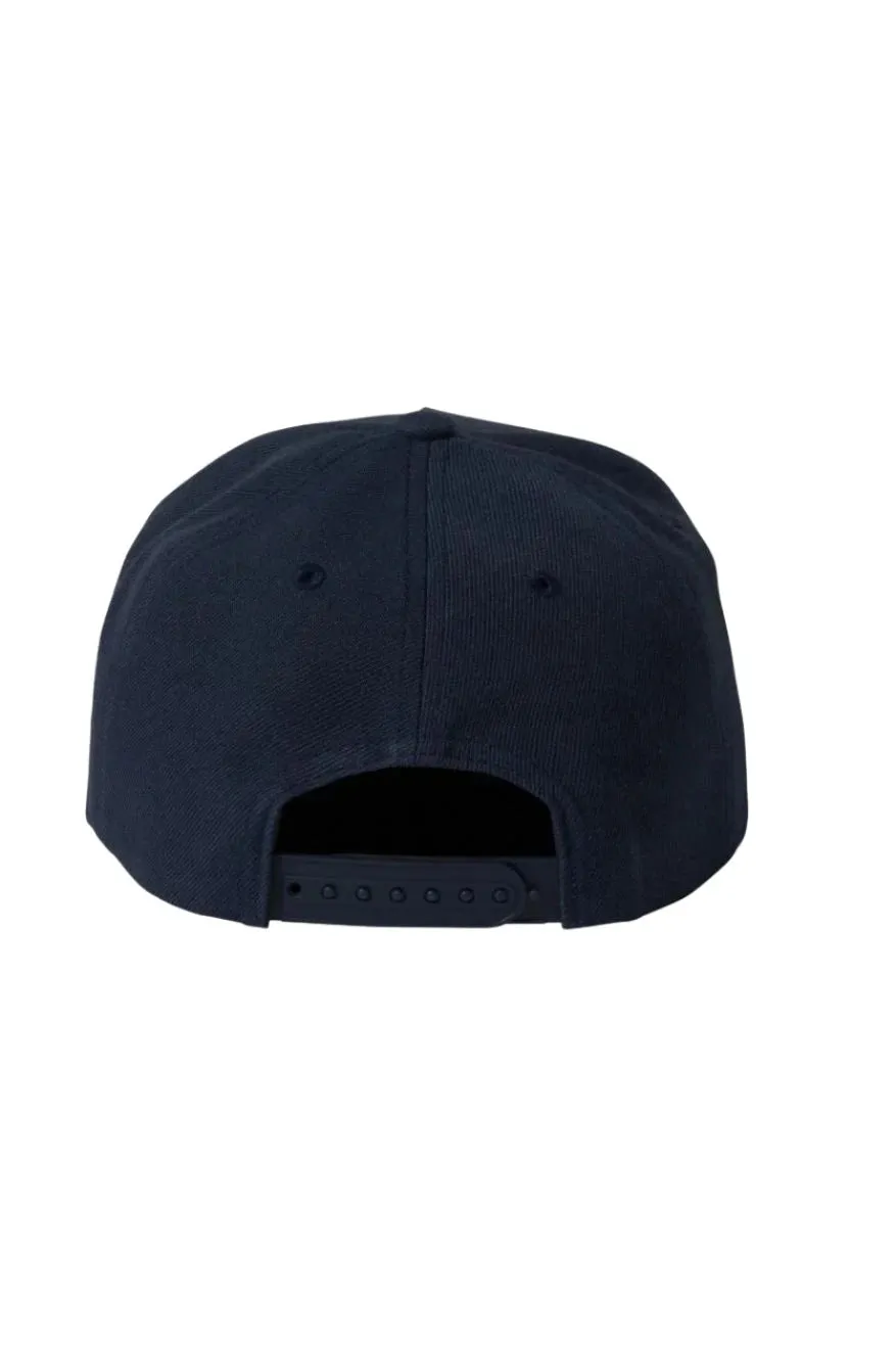 BRIXTON Crest Netplus Snapback Hat Washed Navy/Washed Navy