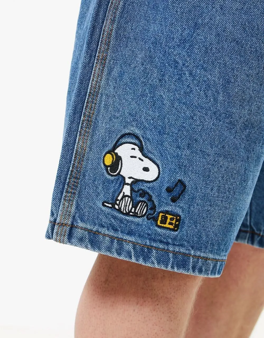 Butter Goods x Peanuts Radio Denim Shorts - Washed Indigo