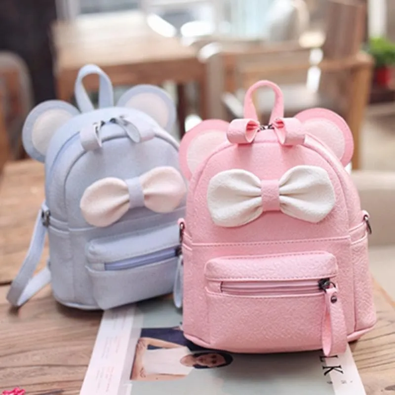 Cartoon Backpack With Bow