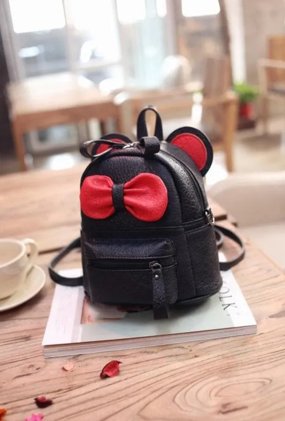 Cartoon Backpack With Bow