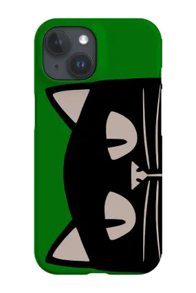 Cat Head Phone Case (Green)