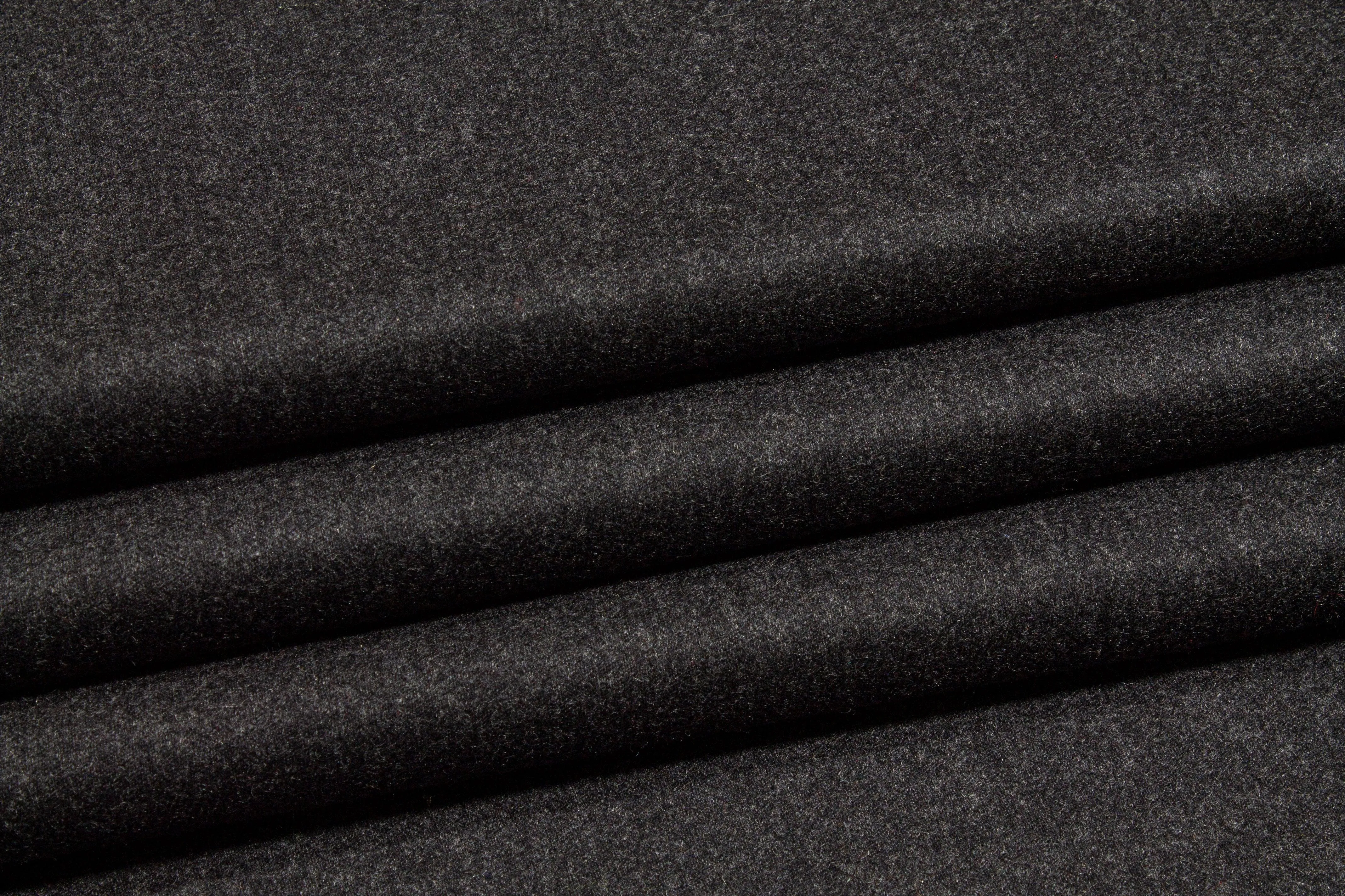 Charcoal Gray Italian Wool