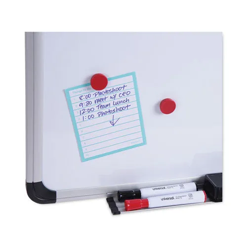 Cork/dry Erase Board, Melamine, 36 X 24, Tan/white Surface, Gray/black Aluminum/plastic Frame