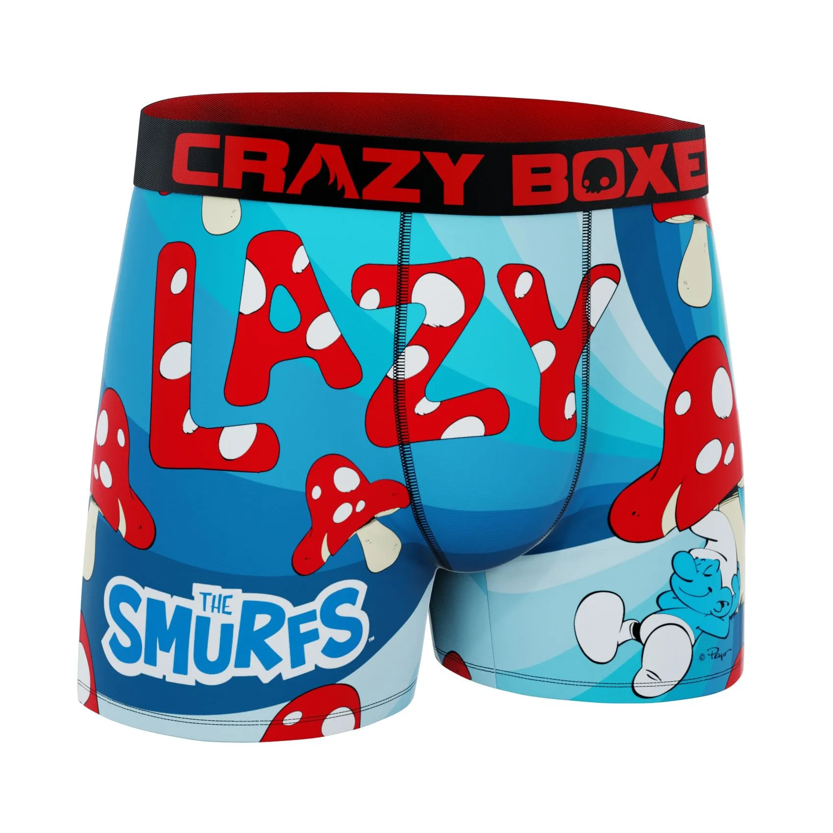 CRAZYBOXER The Smurfs Mushrooms Men's Boxer Briefs