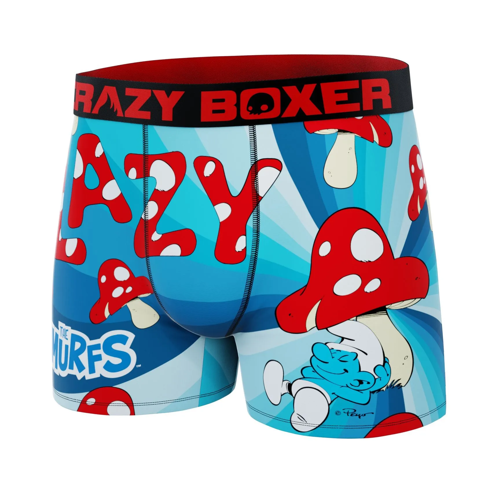 CRAZYBOXER The Smurfs Mushrooms Men's Boxer Briefs