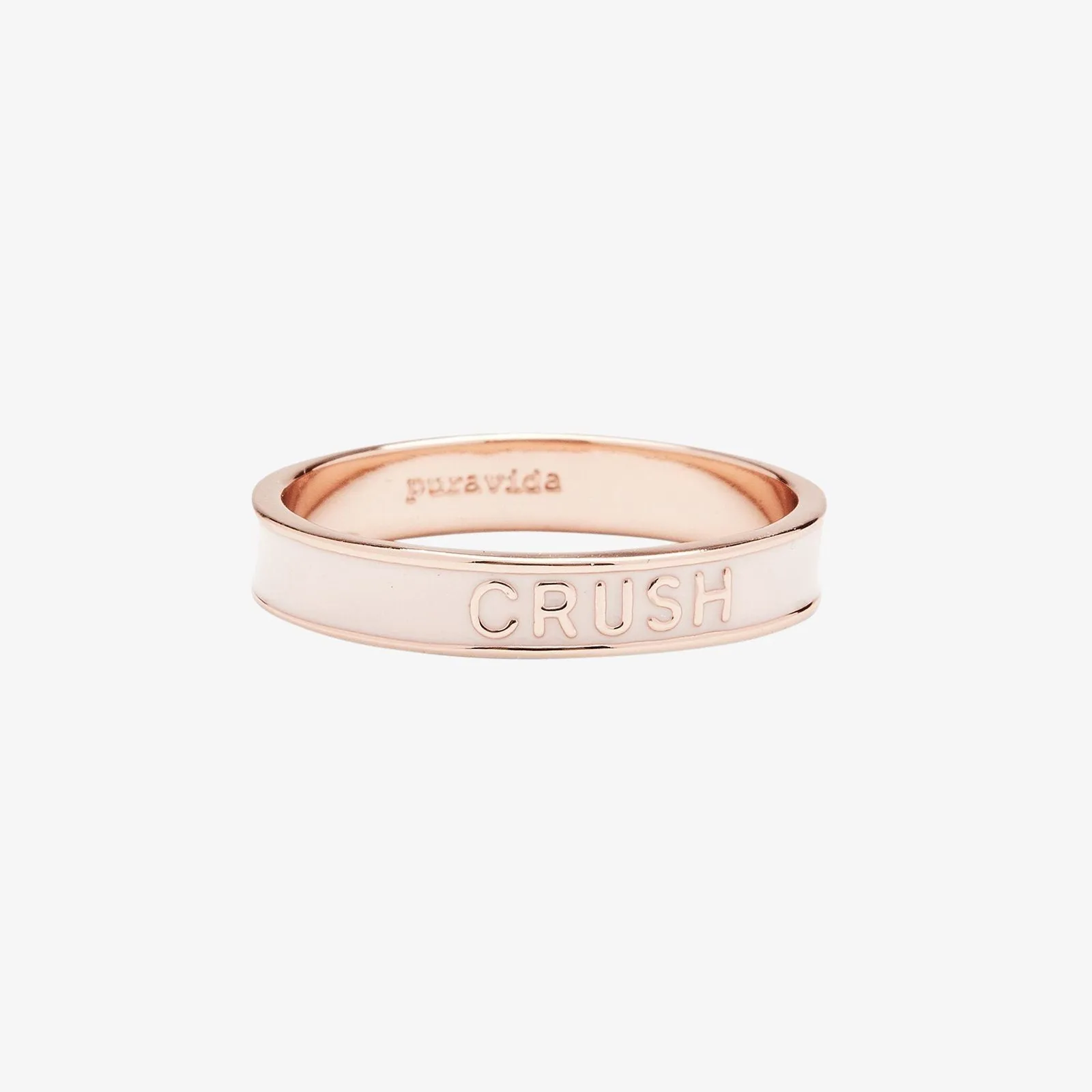 Crush Enamel Word Ring