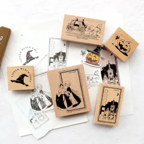 Fantasy Fairy Tale Wooden Rubber Stamp