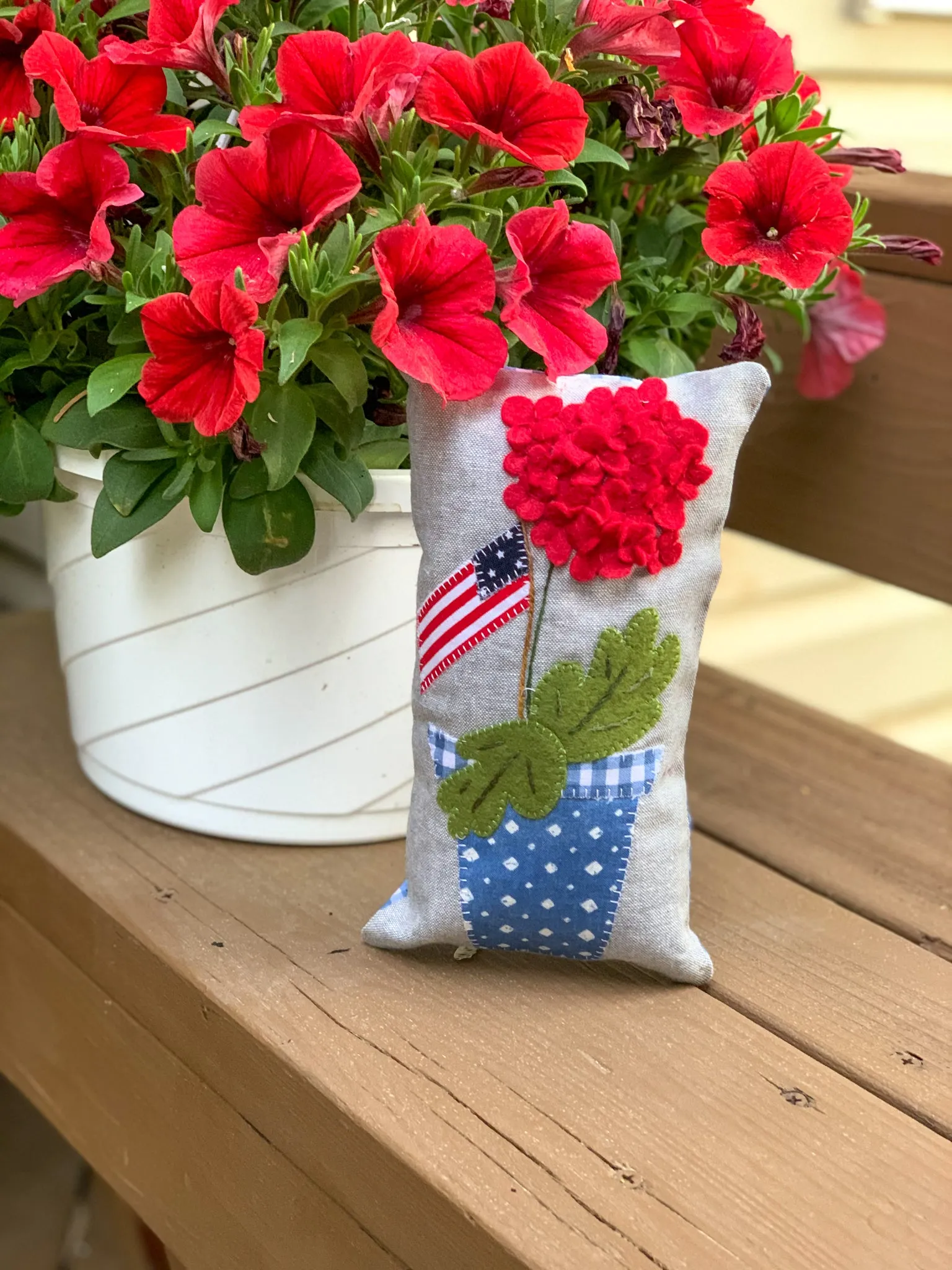 Forever Red, White & Blue Mini Bowl Filler Pillows (Downloadable Pattern)