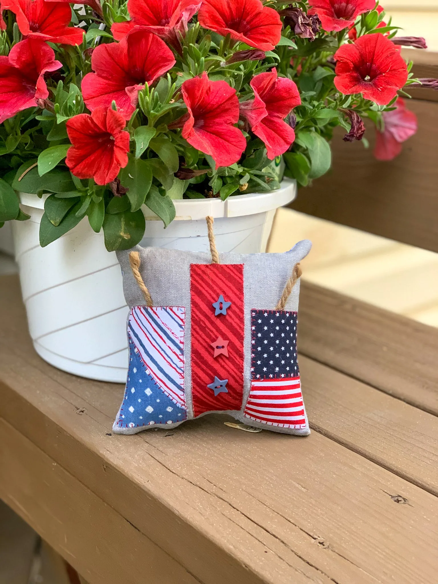 Forever Red, White & Blue Mini Bowl Filler Pillows (Downloadable Pattern)