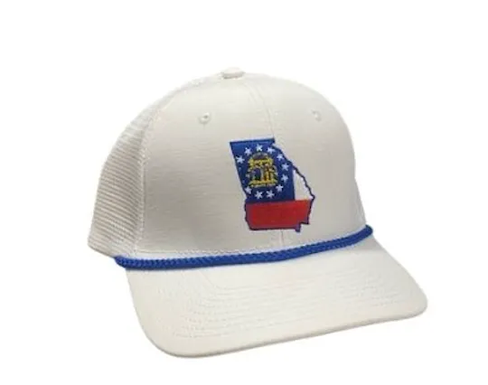 Georgia Flag Mesh Back Trucker Hat