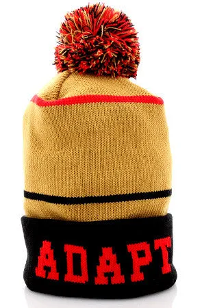 Gold Blooded (Gold/Red Beanie)