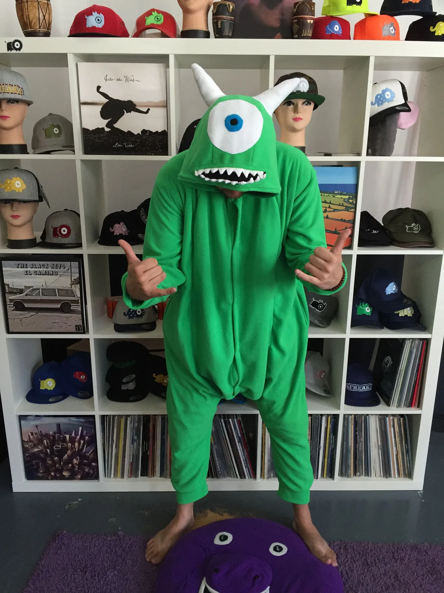 Green Monster Onesie (green) inspired by Mike Wazowski from Monsters Inc