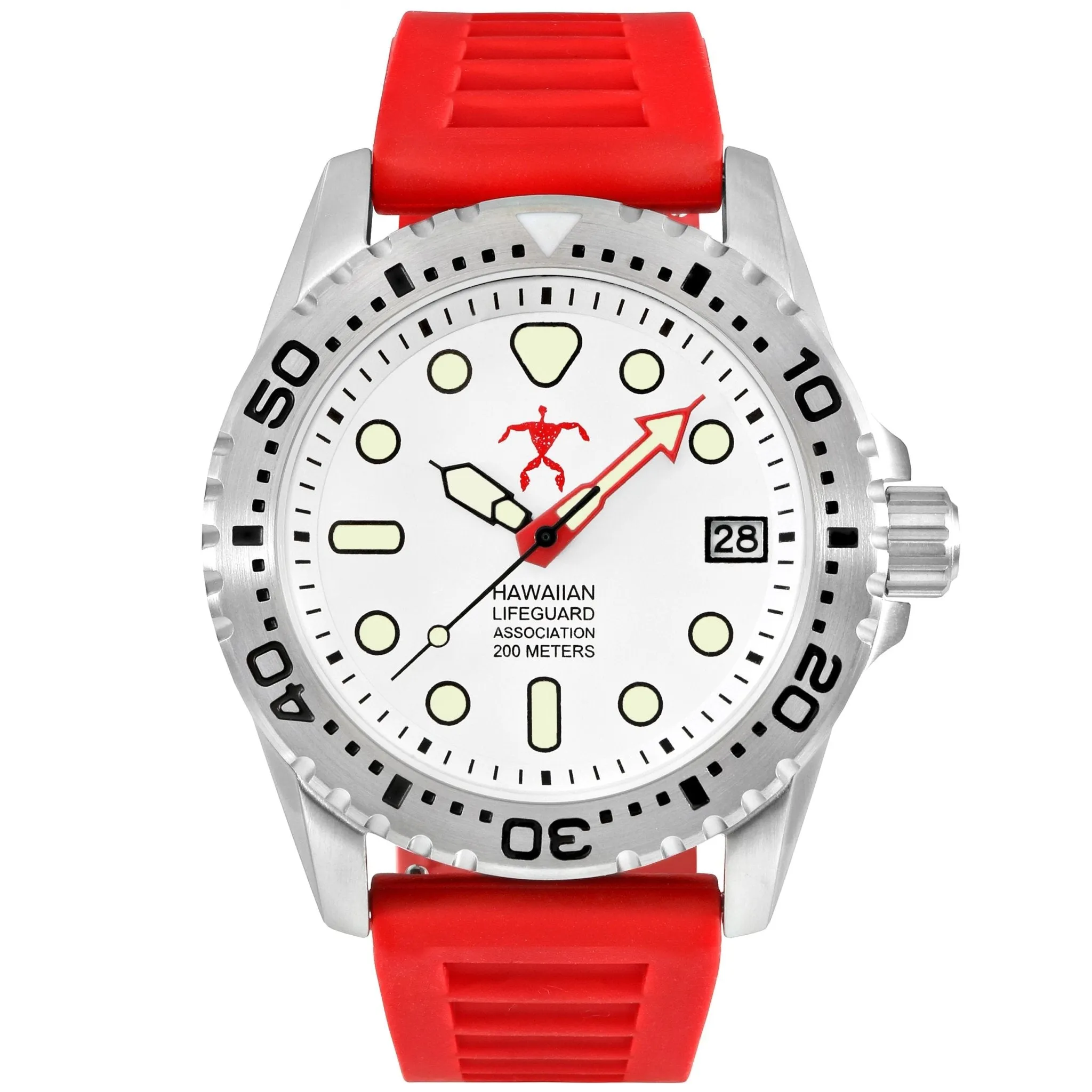 Hawaiian Lifeguard Association White Red