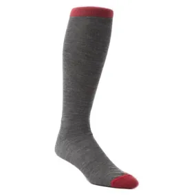 Hook   Albert Merino Over-the-Calf Wool Socks - Light Gray (1 Pair Pack)