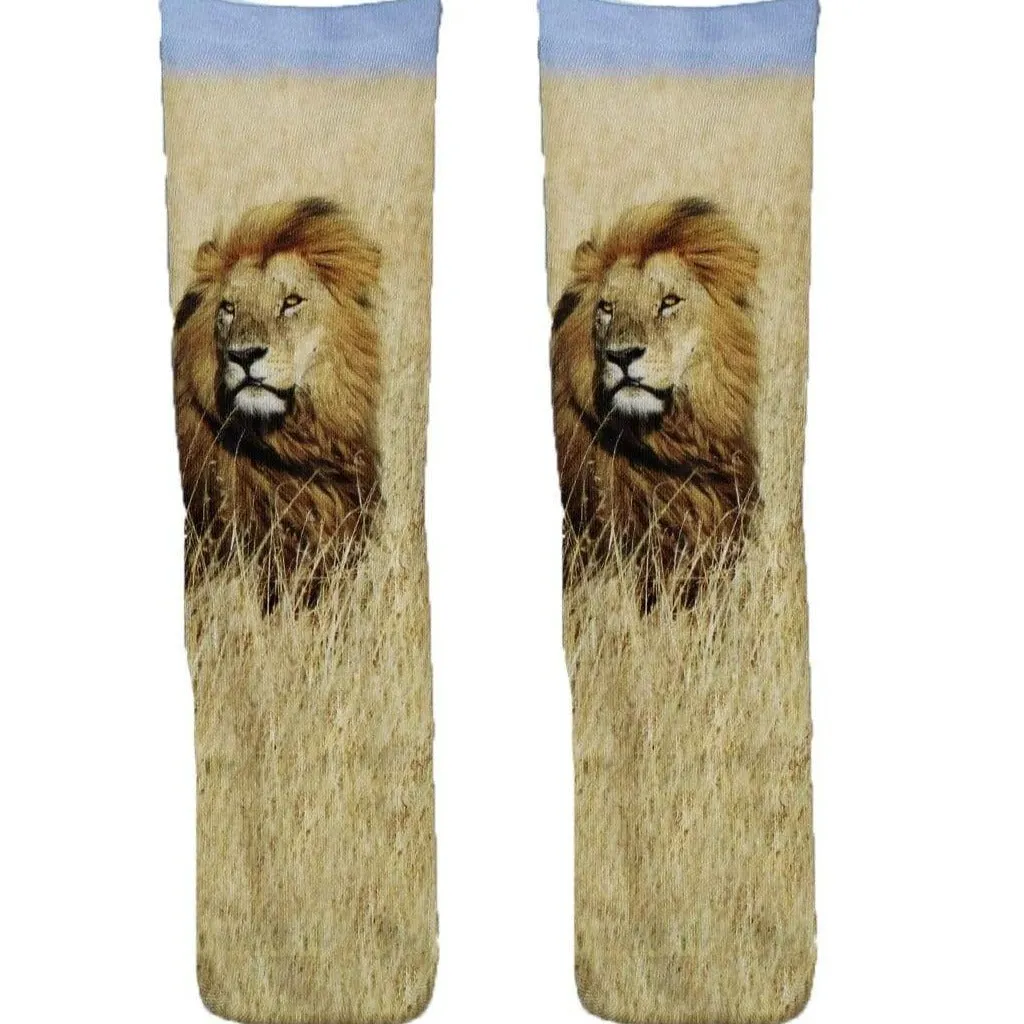 Lion Socks - Unisex Crew Socks