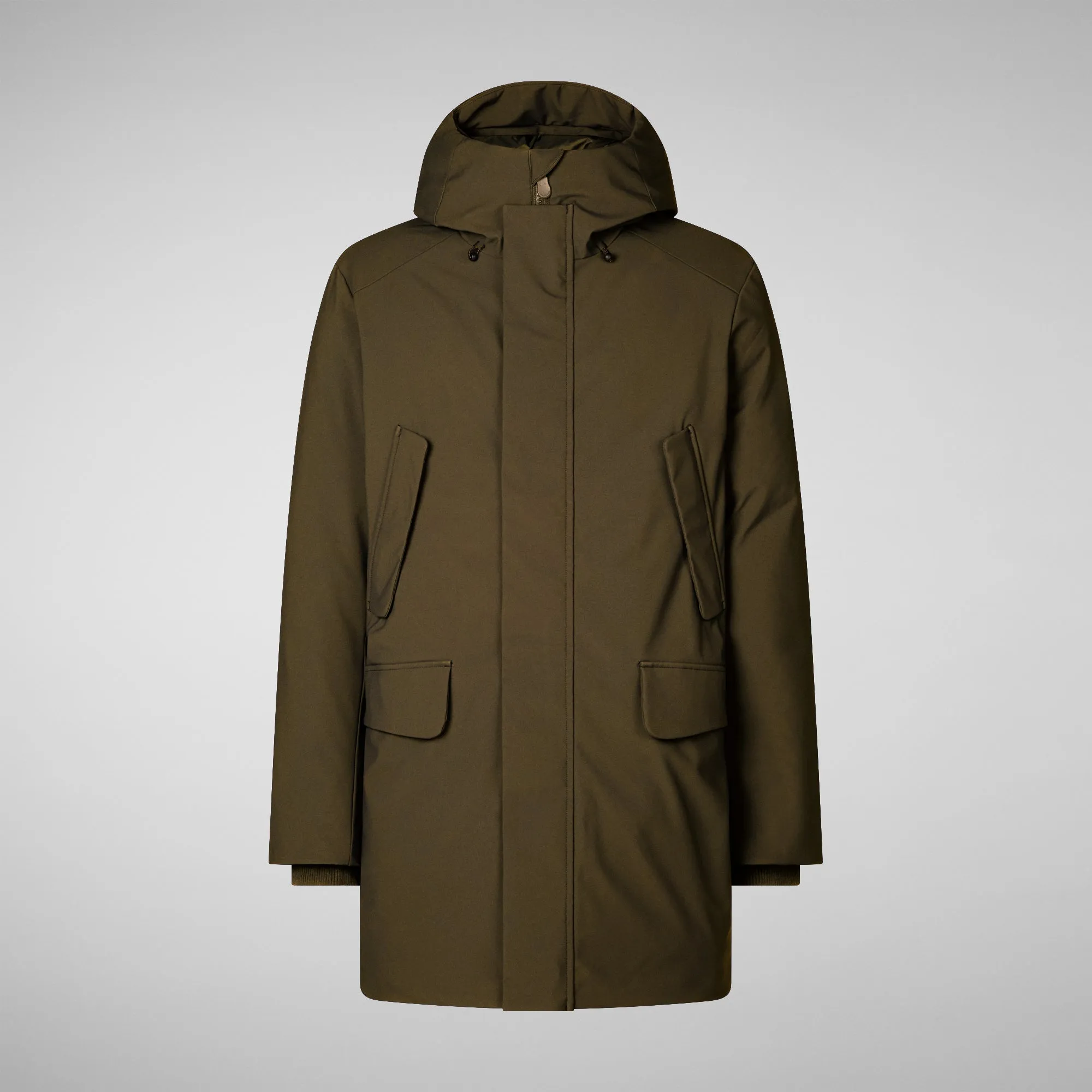 Man's hooded parka Wilson in land green