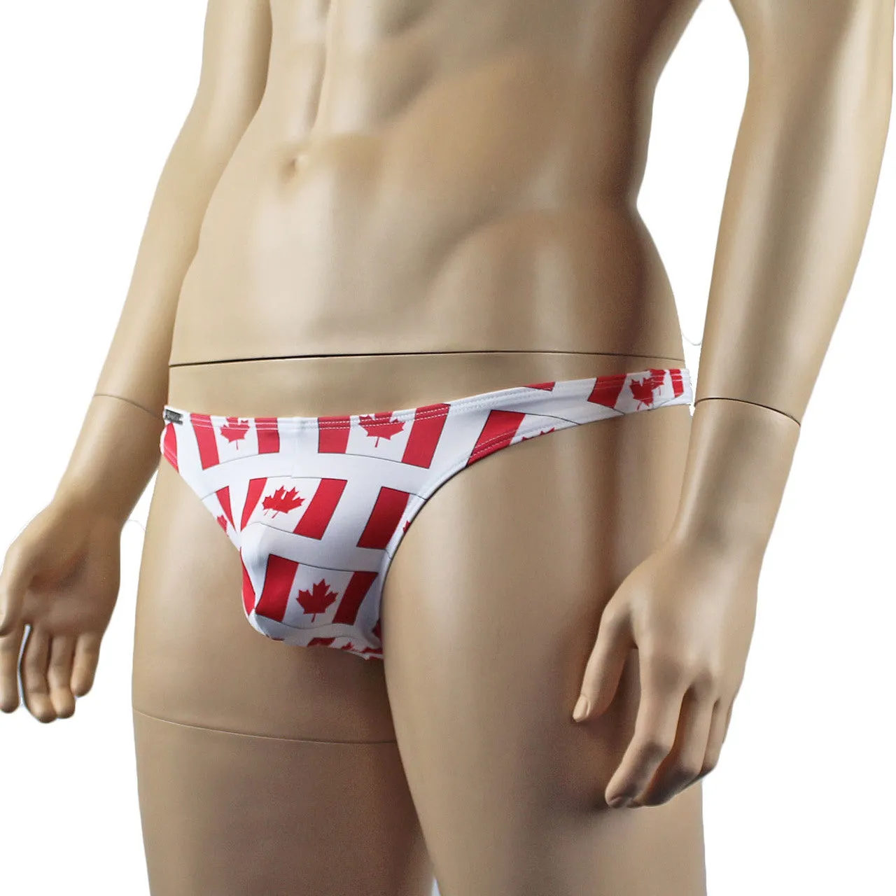 Mens Canadian Flag Low Rise Mini Thong