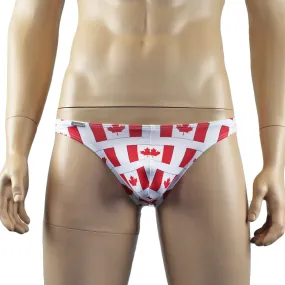 Mens Canadian Flag Low Rise Mini Thong