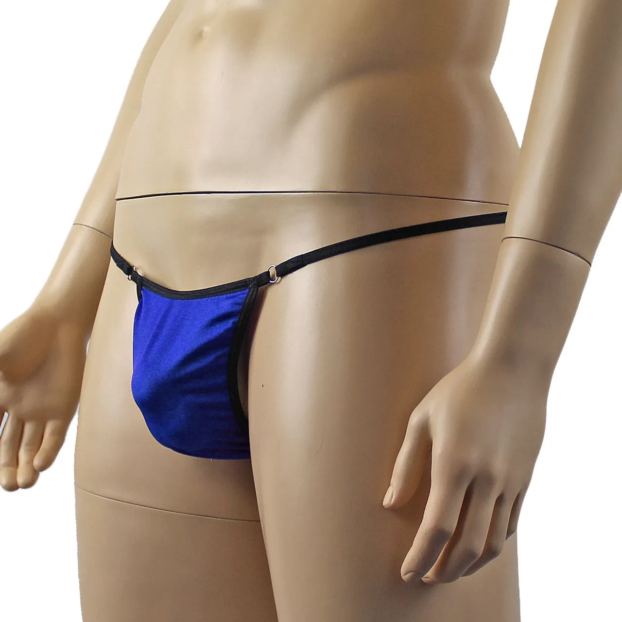 Mens Max Sexy and Cute Mini Pouch Front G string Blue