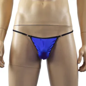 Mens Max Sexy and Cute Mini Pouch Front G string Blue