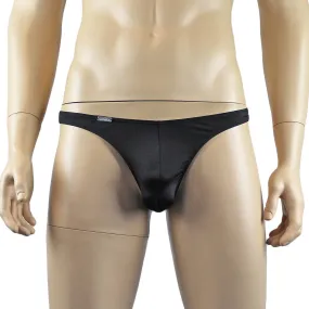 Mens Mick Spandex Medium Rise G string Thong Underwear Lingerie Black