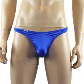 Mens Mick Spandex Medium Rise G string Thong Underwear Lingerie Blue