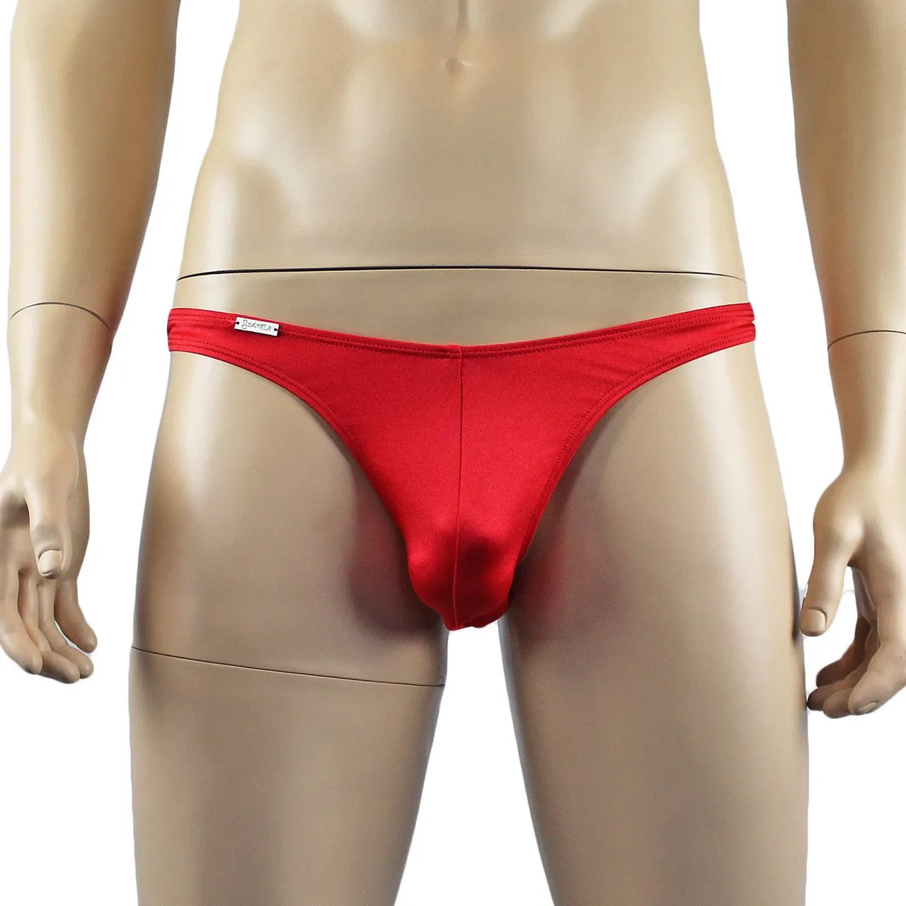 Mens Mick Spandex Medium Rise G string Thong Underwear Lingerie Red