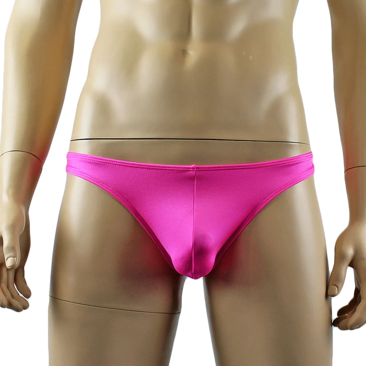 Mens Mick Stretch Spandex Low Rise Thong Hot Pink