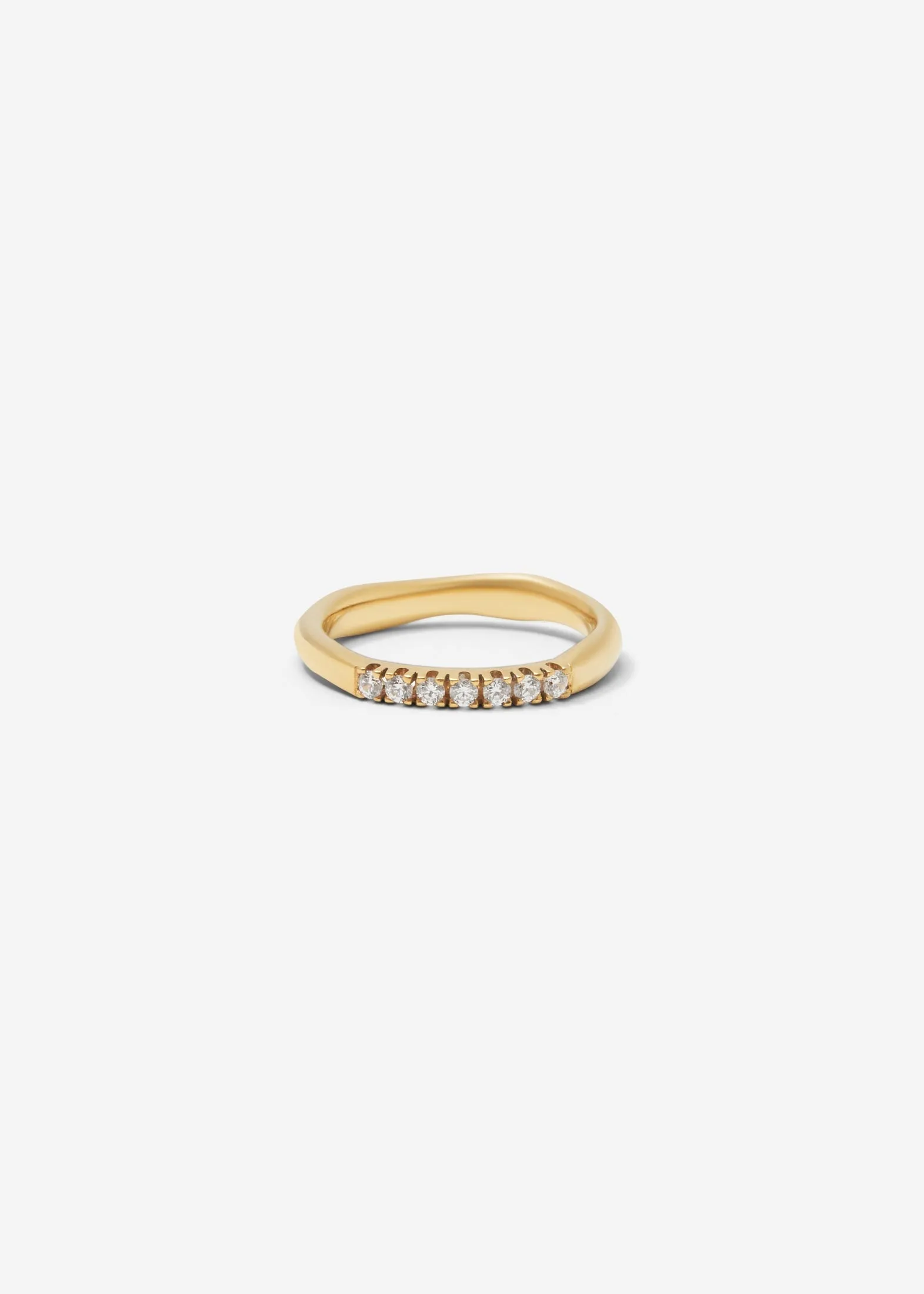 Molded French-V Set 1/4 Eternity Band 0.02 ct