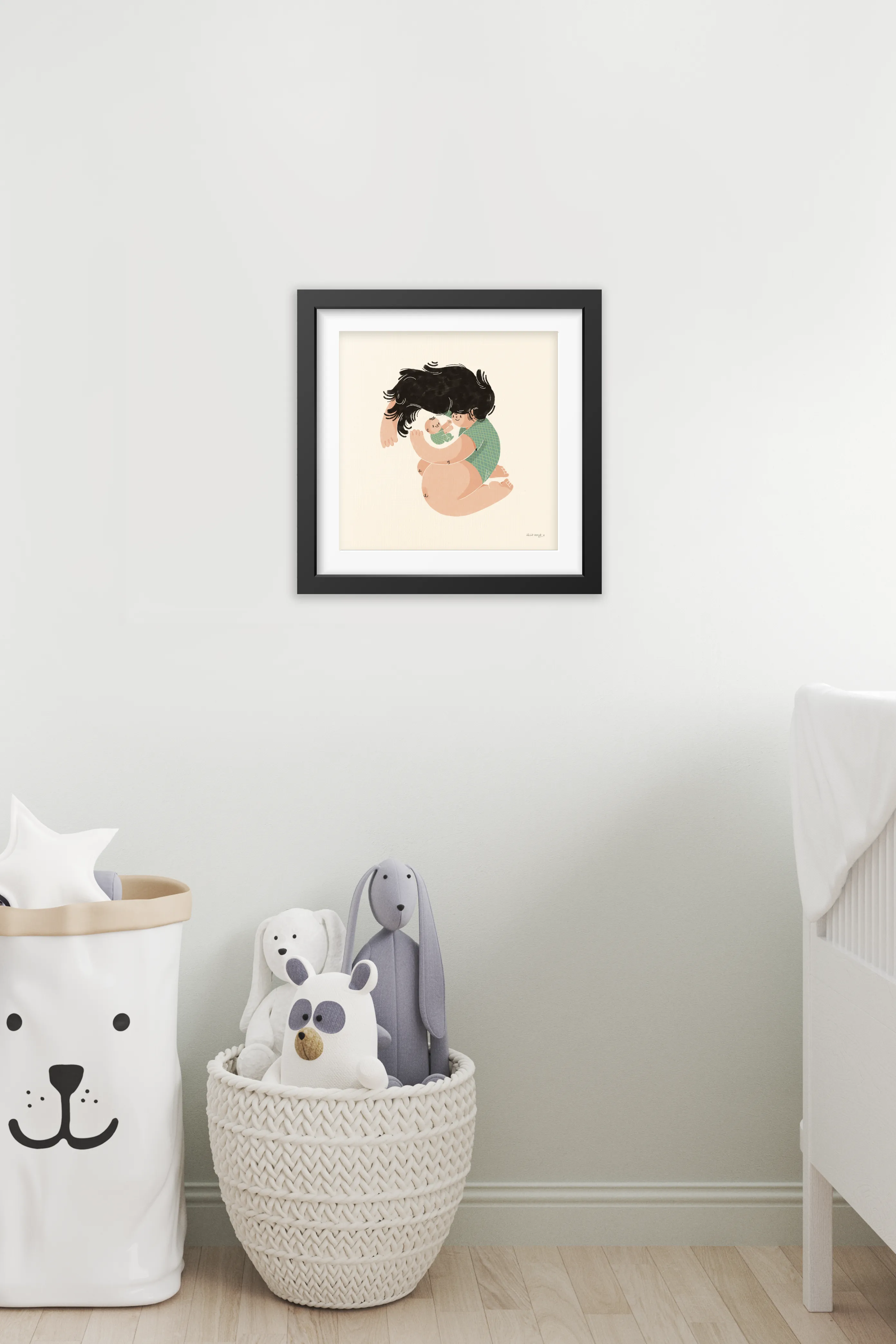 Mom Baby Quality Time Wall Art